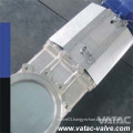 Double Flanged Stainless Steel Rising Stem Knife Gate Valve